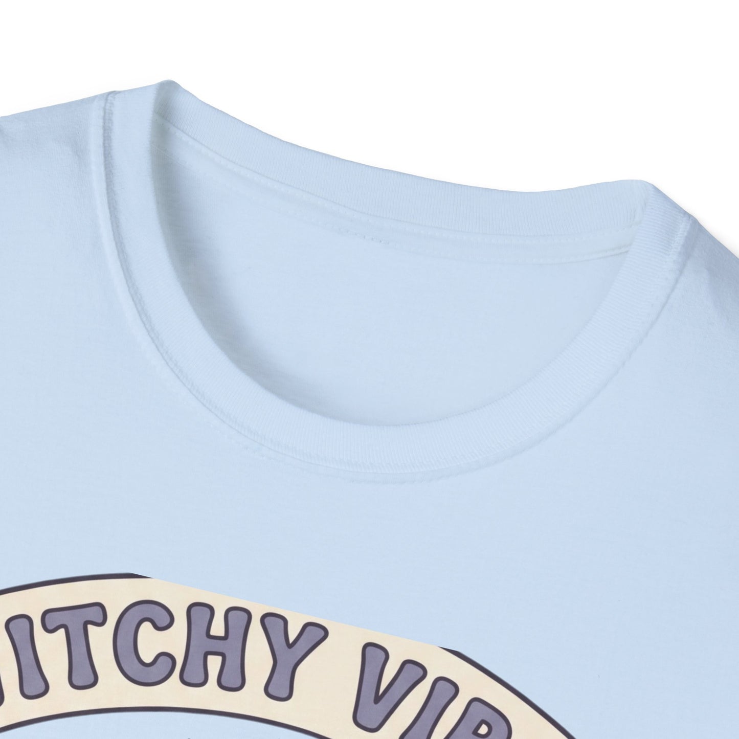 Witchy Vibes T‑Shirt — Cute Ghost Witch Halloween Tee