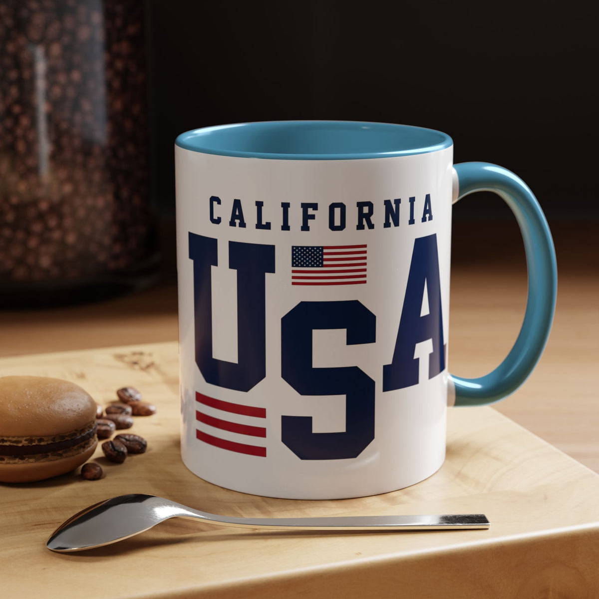 USA California Coffee Mug — Patriotic Accent 11/15oz