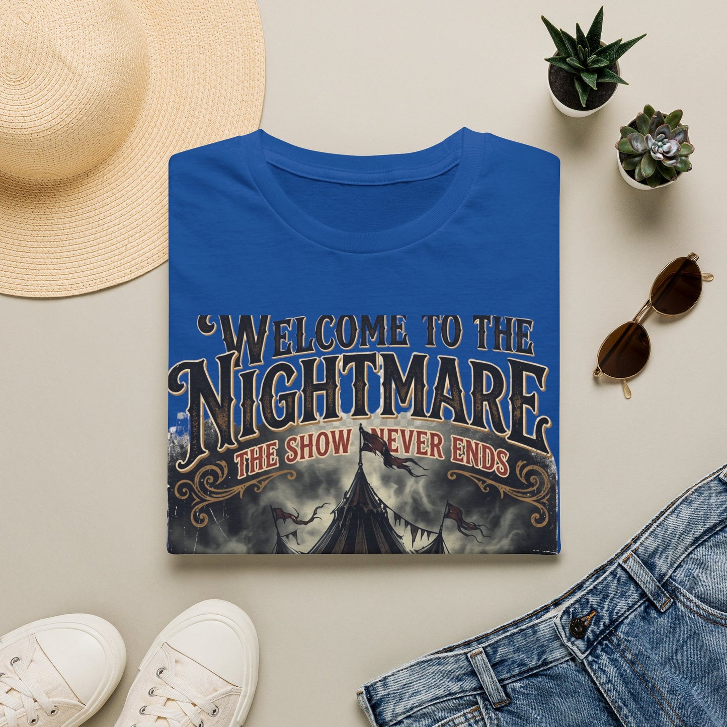 Welcome to the Nightmare T-Shirt — Horror Carnival Graphic Tee