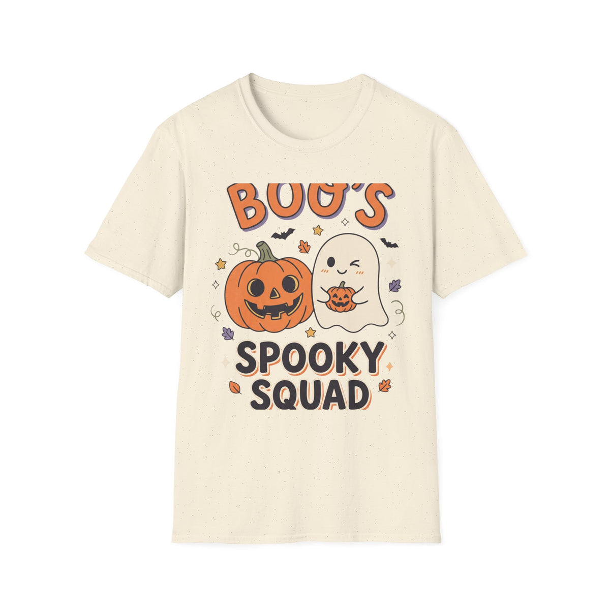 Halloween Ghost & Pumpkin T-Shirt — "Boo's Spooky Squad" Cute Halloween Tee