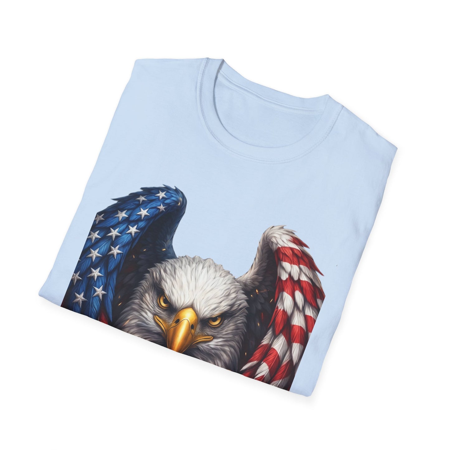 Patriotic Eagle T-Shirt — American Flag Wings Graphic