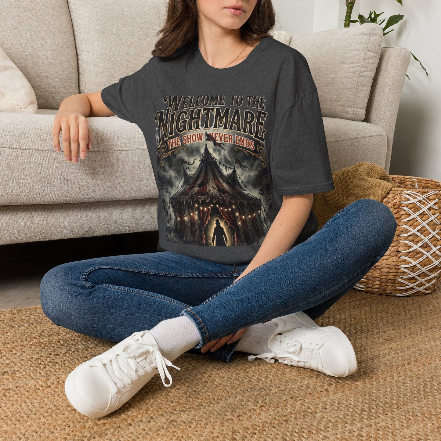 Welcome to the Nightmare T-Shirt — Horror Carnival Graphic Tee