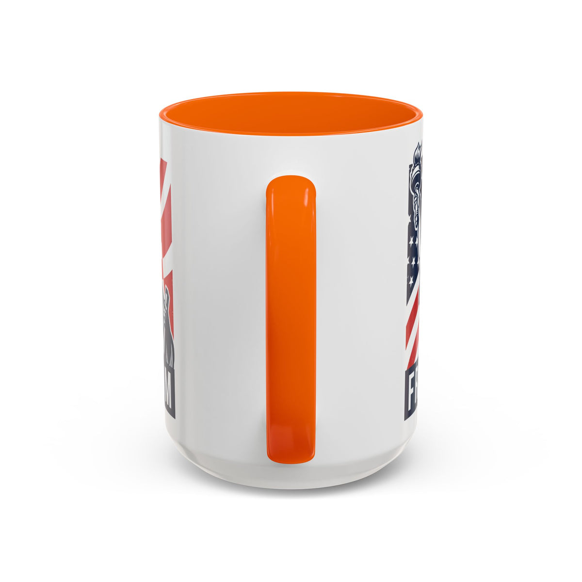 Freedom Statue Accent Coffee Mug — Patriotic Liberty 11/15oz