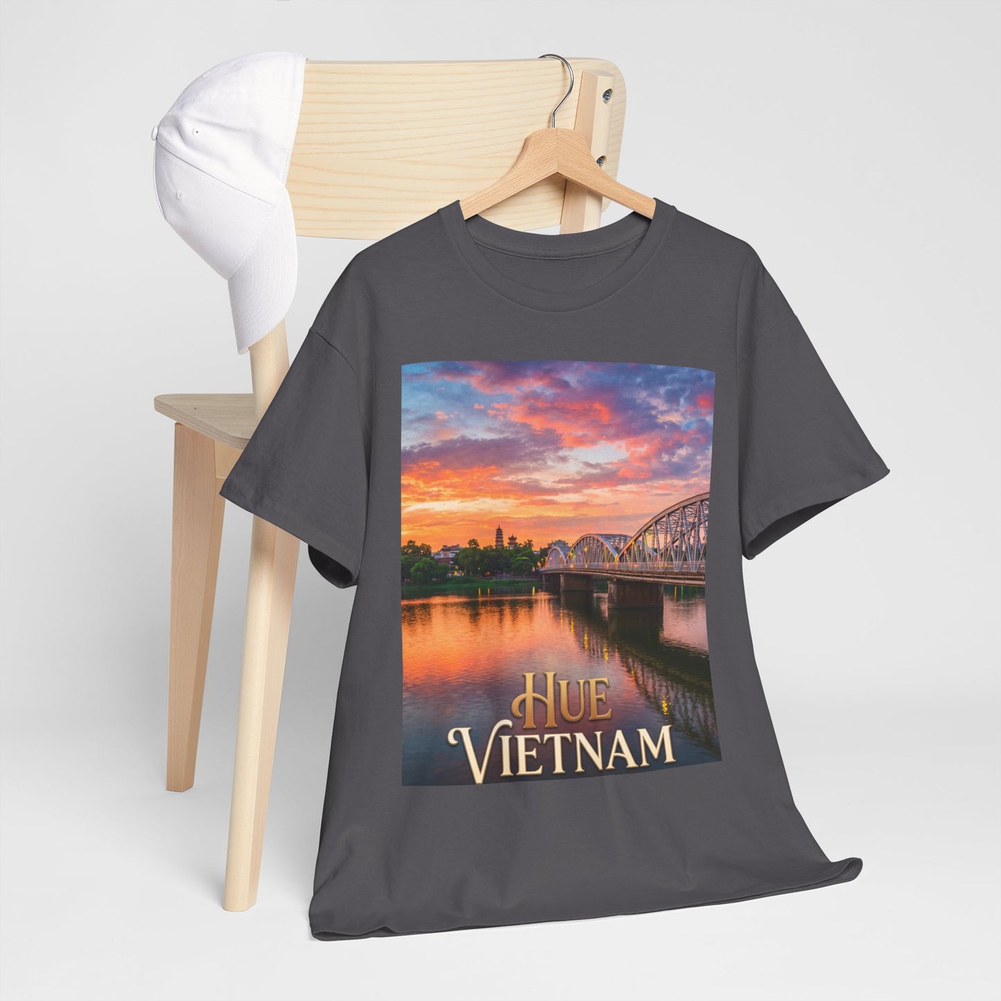 Hue Vietnam Sunset T-Shirt - Scenic Travel Souvenir Tee