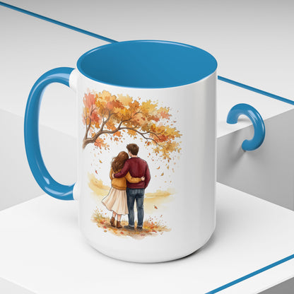 Autumn Couple Under Tree Coffee Mug