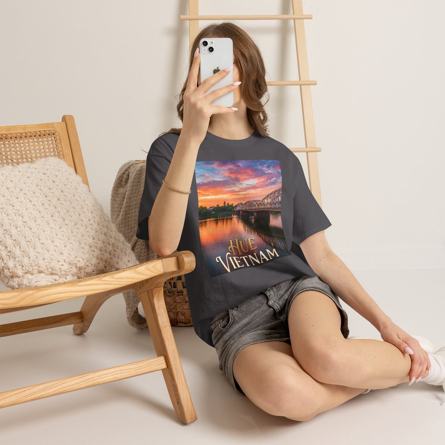 Hue Vietnam Sunset T-Shirt - Scenic Travel Souvenir Tee