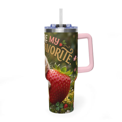 You Are My Berry Favorite Bunny 40oz Thermal Tumbler