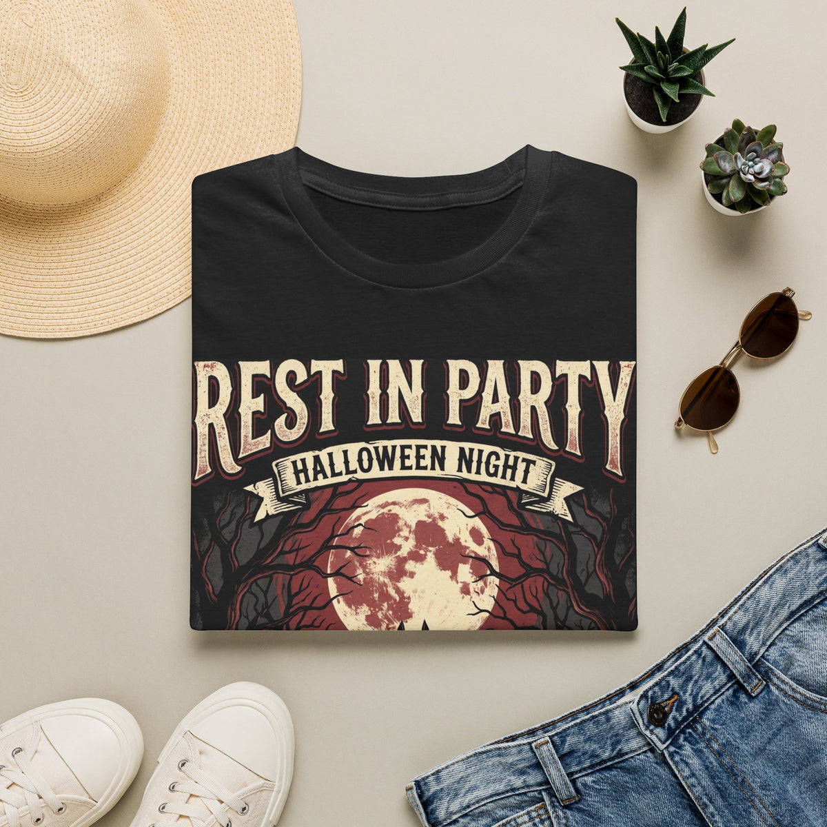 Rest in Party Halloween Night T-Shirt