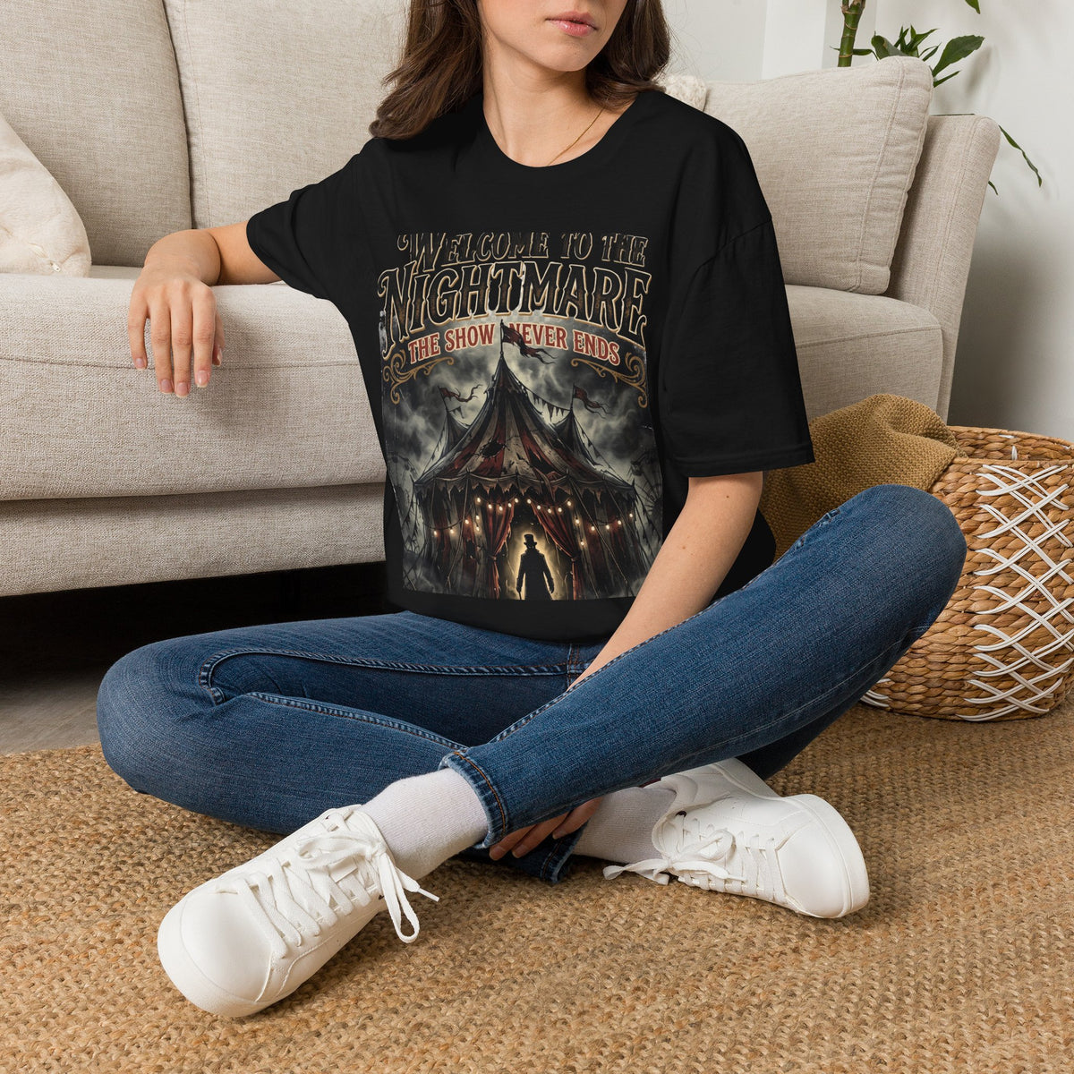 Welcome to the Nightmare T-Shirt — Horror Carnival Graphic Tee
