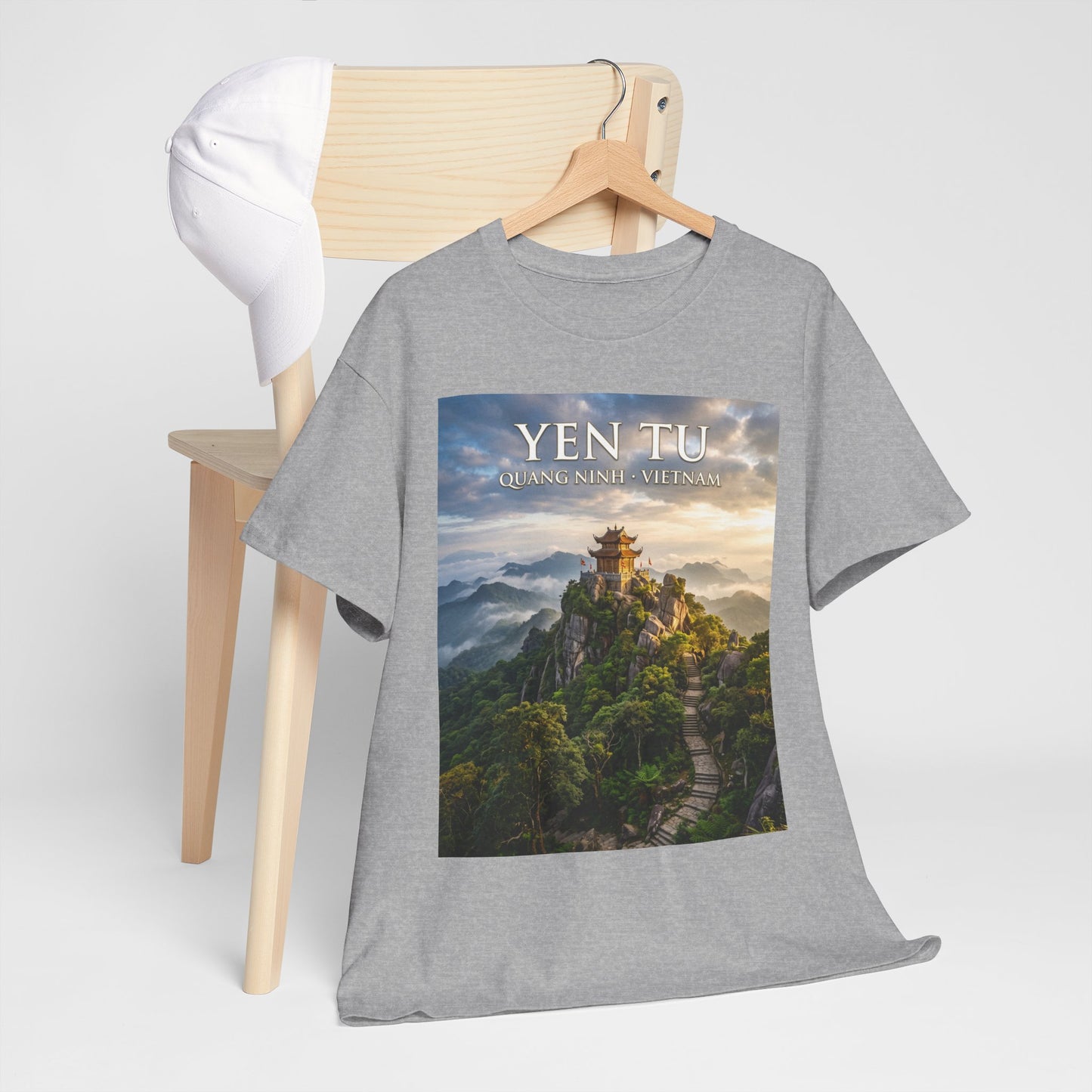 Yen Tu Mountain Scenic Tee – 'YEN TU: Listen to the Silence' Travel Photography T-Shirt