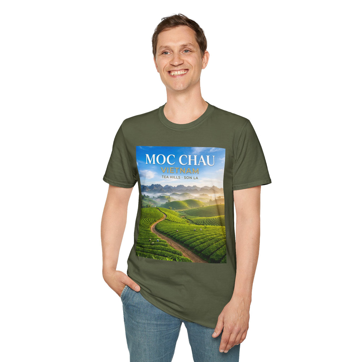 Moc Chau Vietnam Tee – Tea Hills of Son La Scenic Travel T-Shirt
