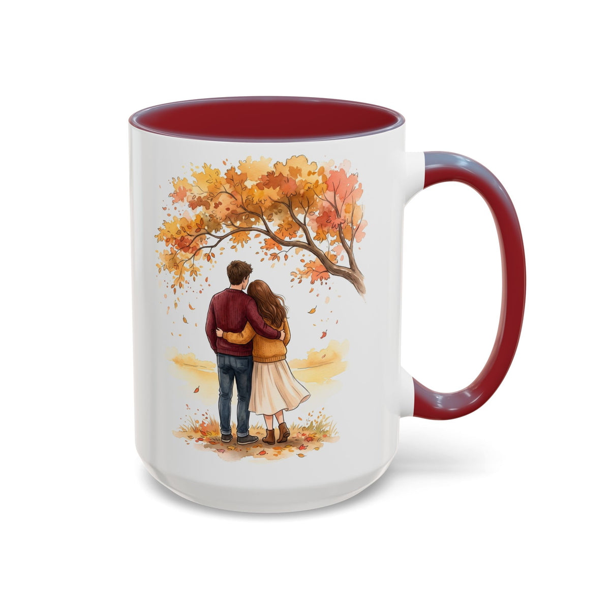 Autumn Couple Under Tree Coffee Mug