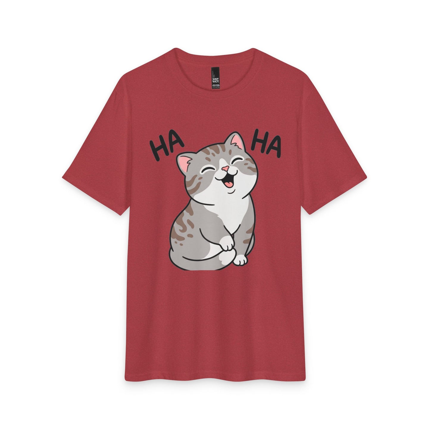 Laughing Cat T-Shirt — Cute 'HA HA' Graphic Tee