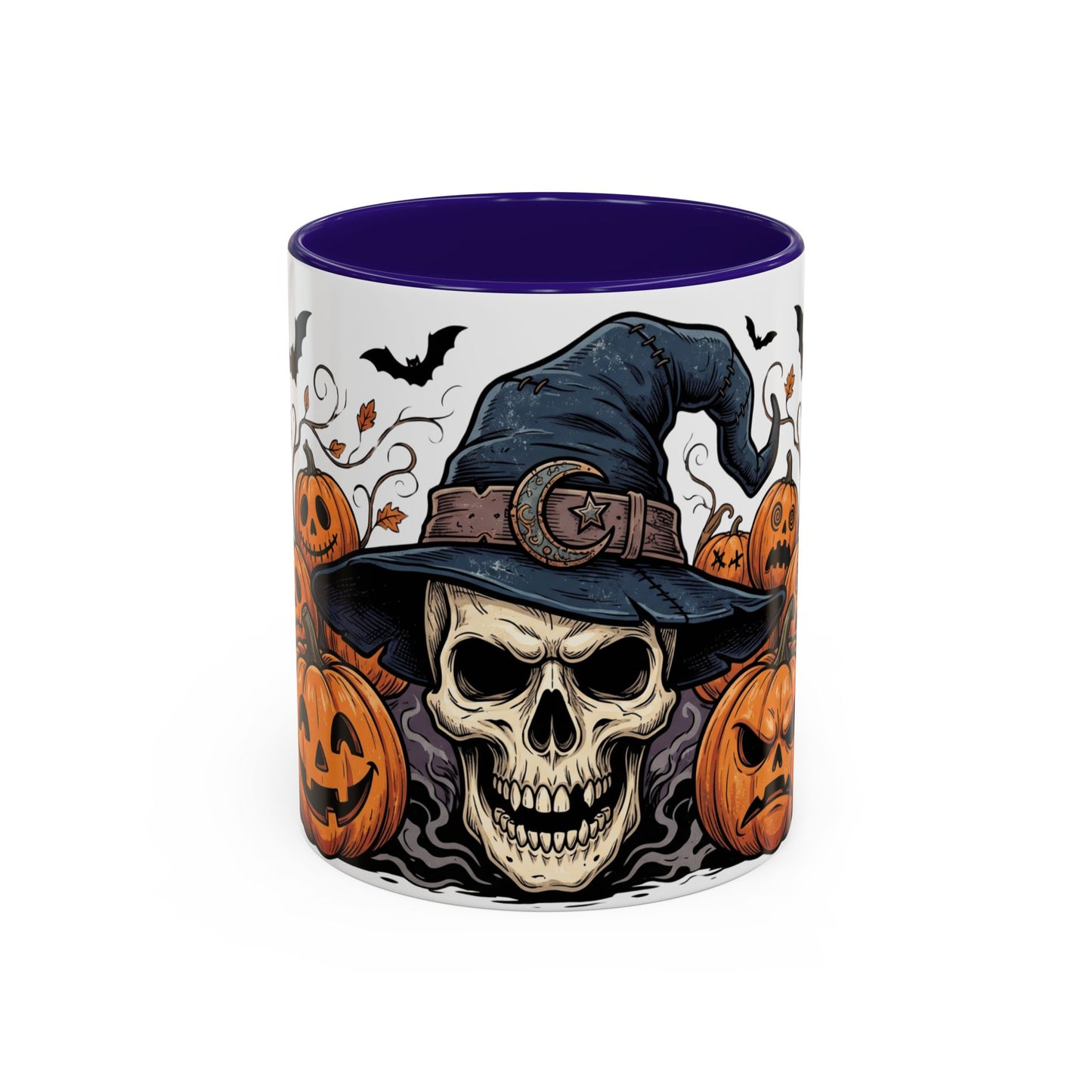 Halloween Skull & Jack-o'-Lantern Mug (11oz/15oz)