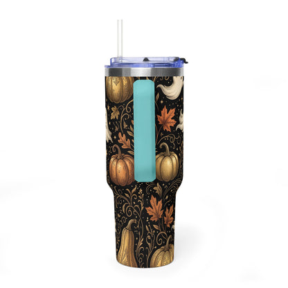 Let’s Get Spooky Halloween Ghosts & Pumpkins 40oz Thermal Tumbler