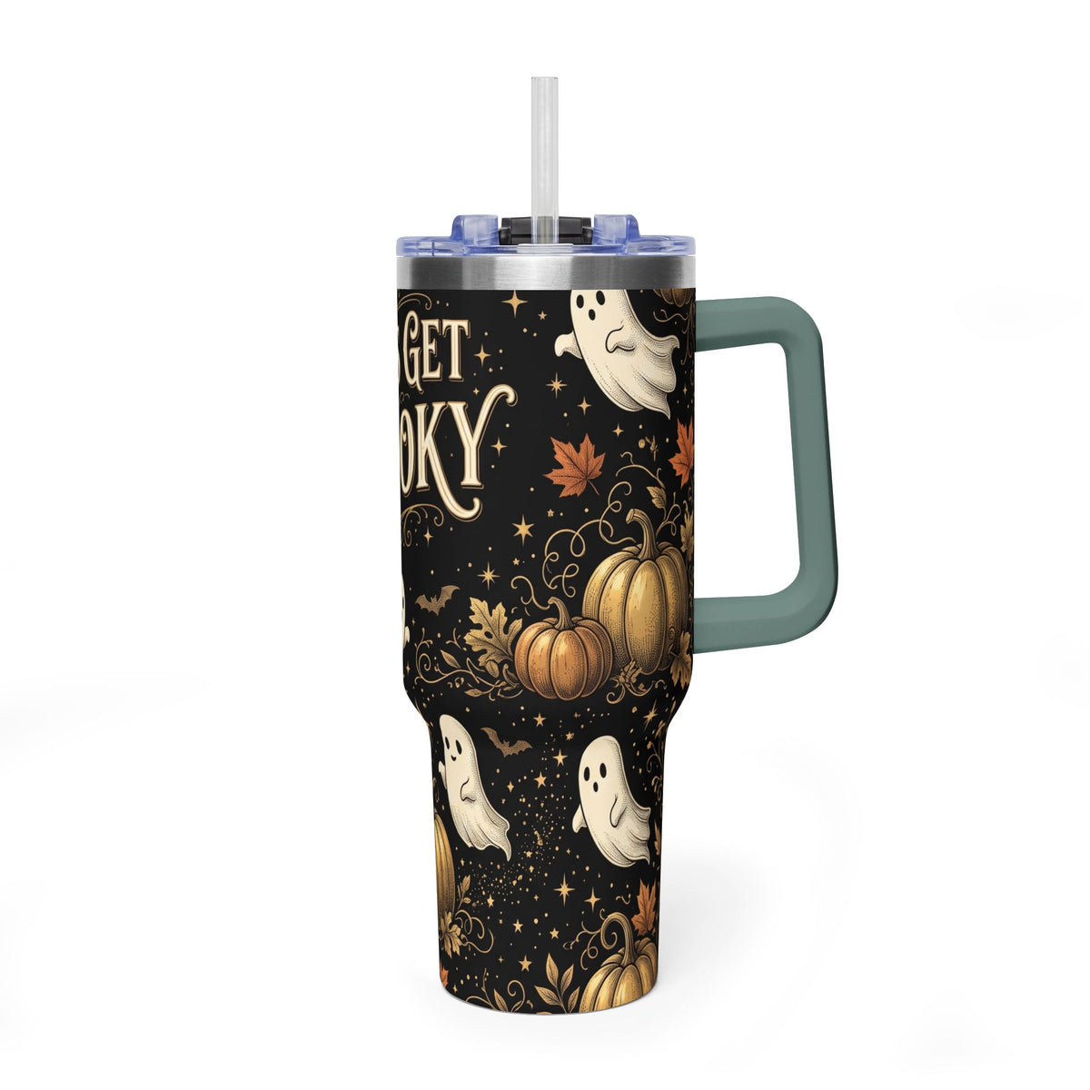 Let’s Get Spooky Halloween Ghosts 40oz Tumbler