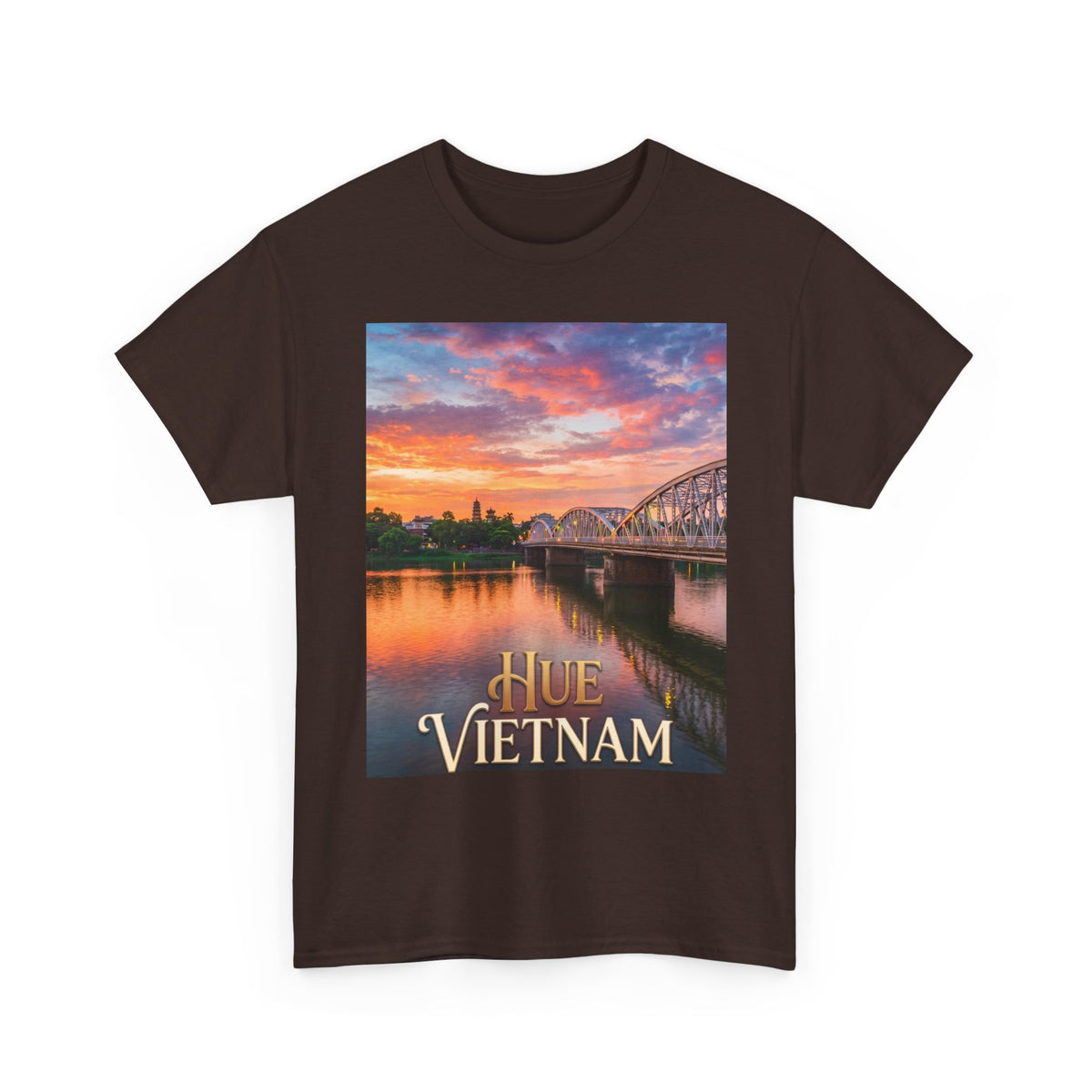 Hue Vietnam Sunset T-Shirt - Scenic Travel Souvenir Tee