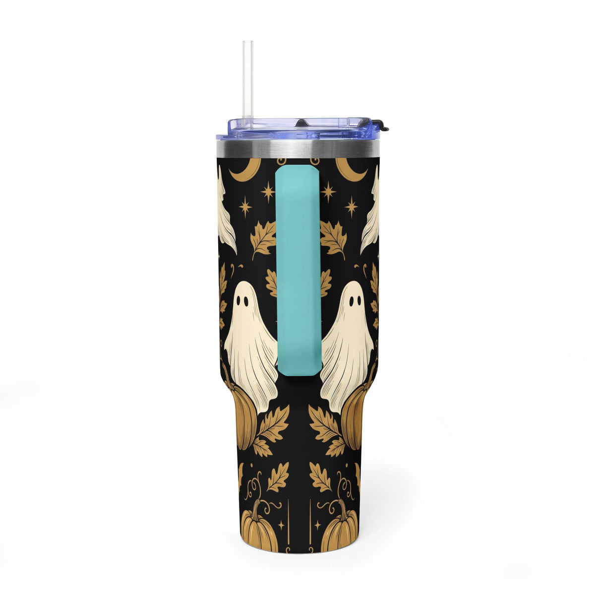 Let’s Get Spooky Halloween Ghosts & Pumpkins 40oz Thermal Tumbler