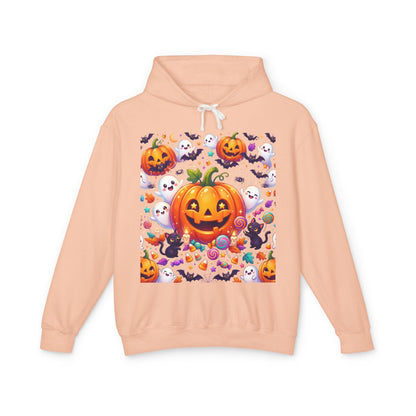 Halloween Pumpkin Hoodie — Cute Jack-o'-Lantern Candy Pattern