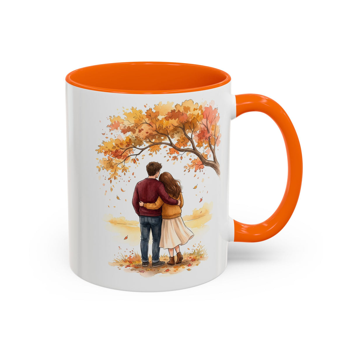 Autumn Couple Under Tree Coffee Mug