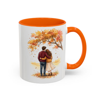Autumn Couple Under Tree Coffee Mug