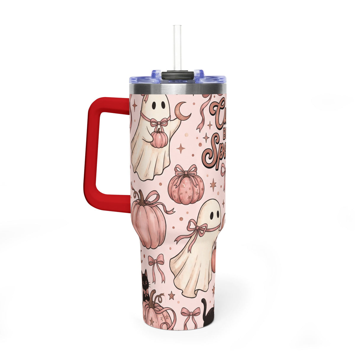 Cute But Spooky Ghosts & Pumpkins 40oz Tumbler