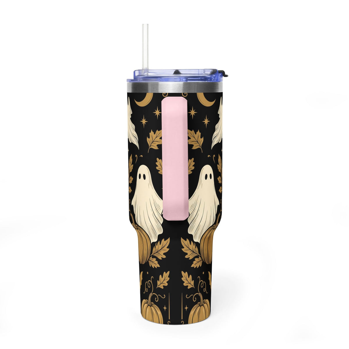 Let’s Get Spooky Halloween Ghosts & Pumpkins 40oz Thermal Tumbler