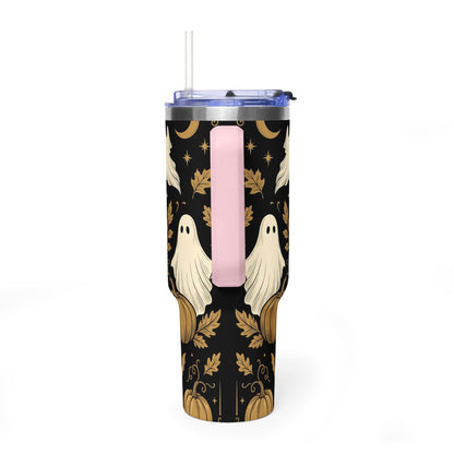 Let’s Get Spooky Halloween Ghosts & Pumpkins 40oz Thermal Tumbler