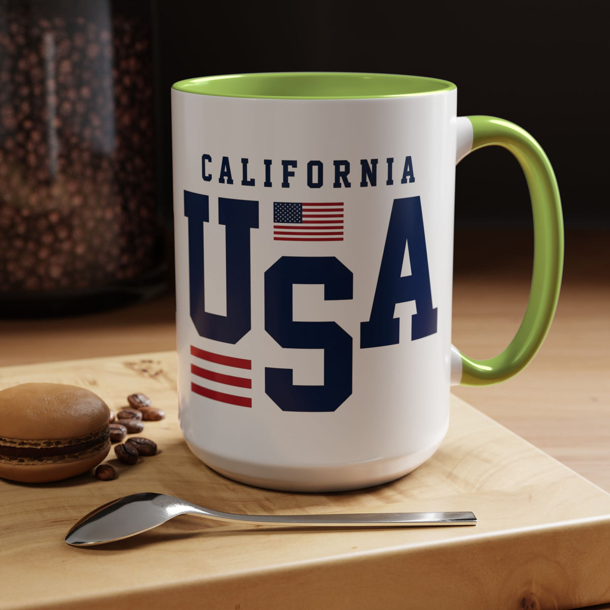 USA California Coffee Mug — Patriotic Accent 11/15oz