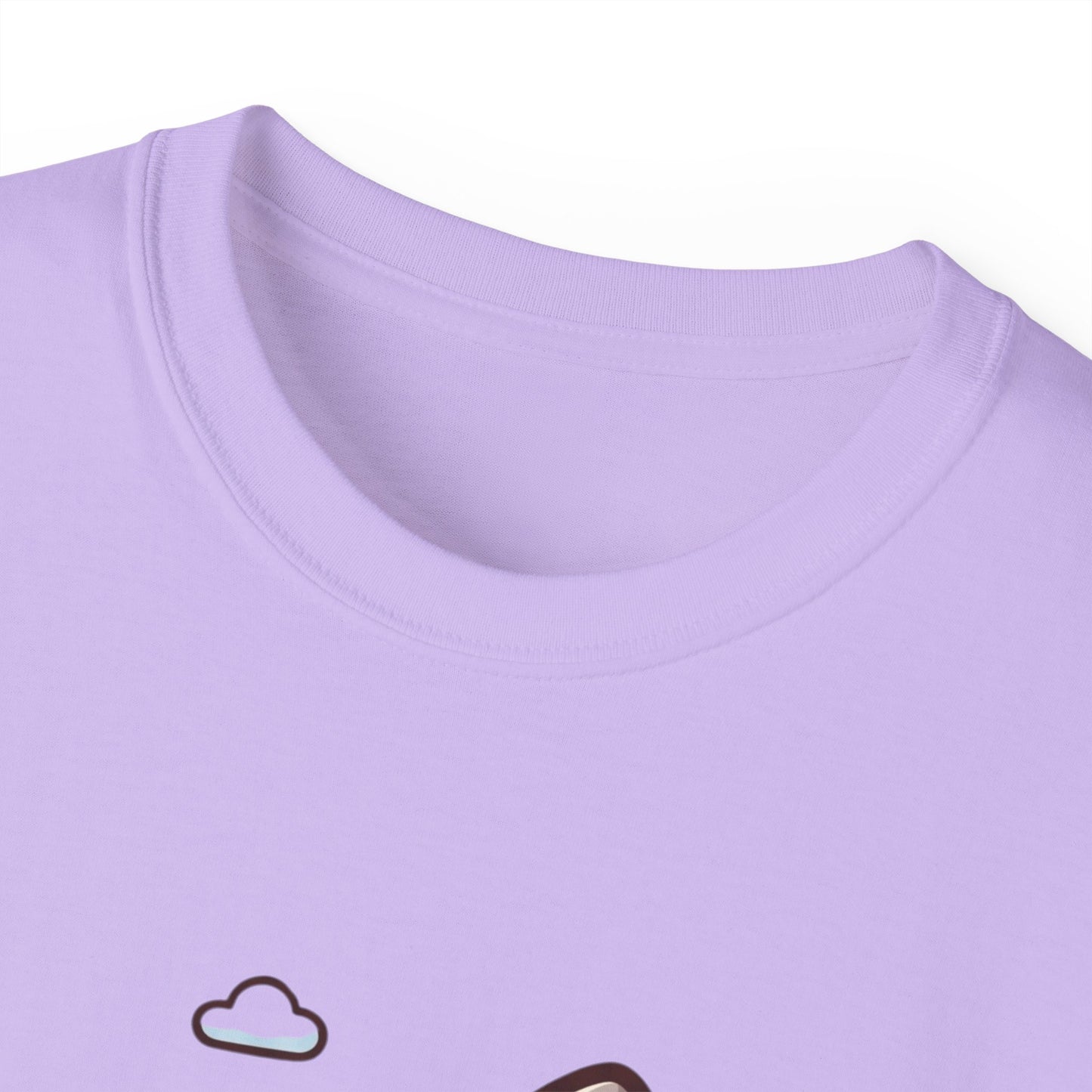 Cute Sleeping Cat Tee – Kawaii Cat Hugging Star Graphic Shirt