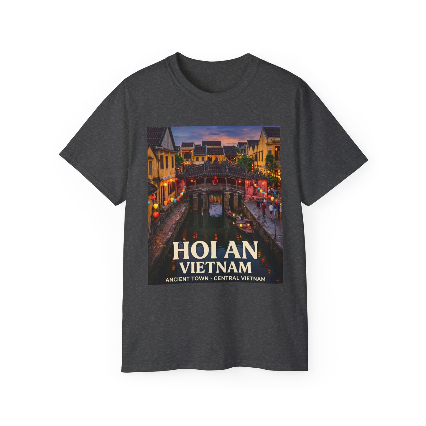 Hoi An Vietnam Travel T-Shirt — Ancient Town Night Scene Tee