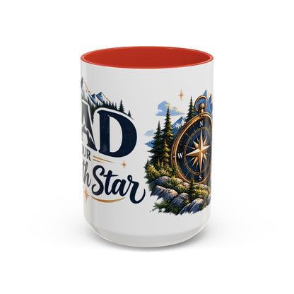 Adventure Compass Mountain Coffee Mug