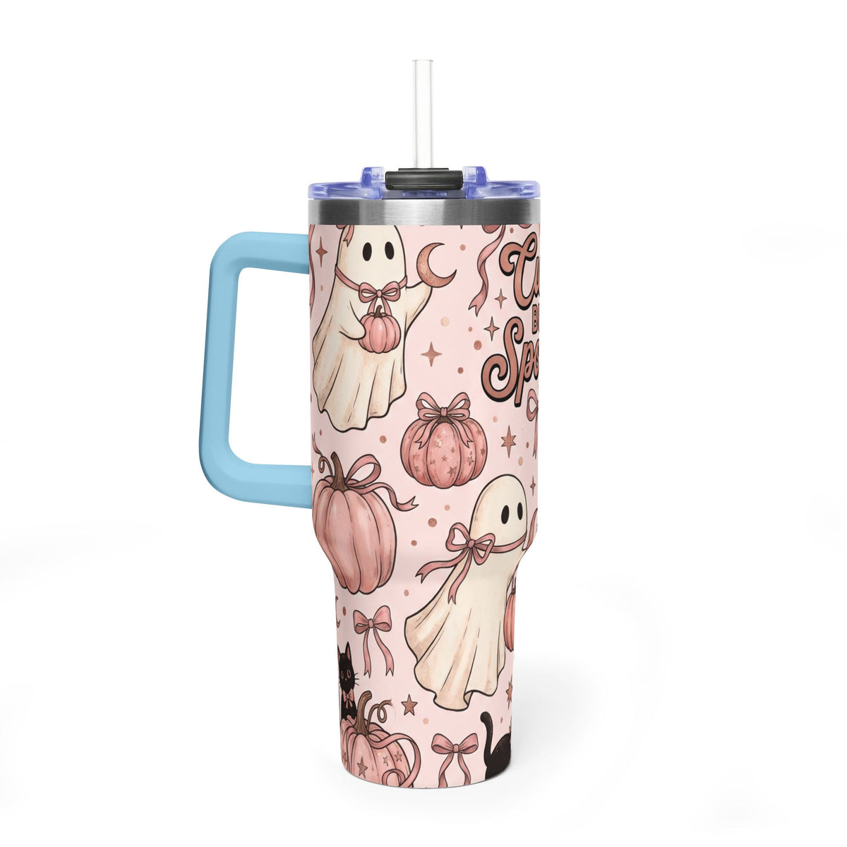 Cute But Spooky Ghosts & Pumpkins 40oz Tumbler