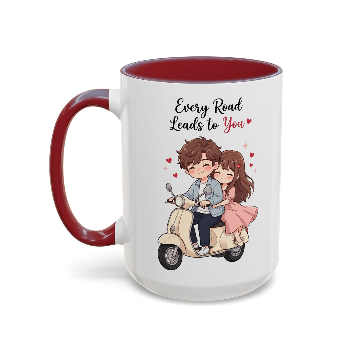 Every Road Leads to You Romantic Couple Coffee Mug