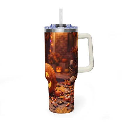 Halloween Pumpkin Jack-O’-Lantern 40oz Thermal Tumbler