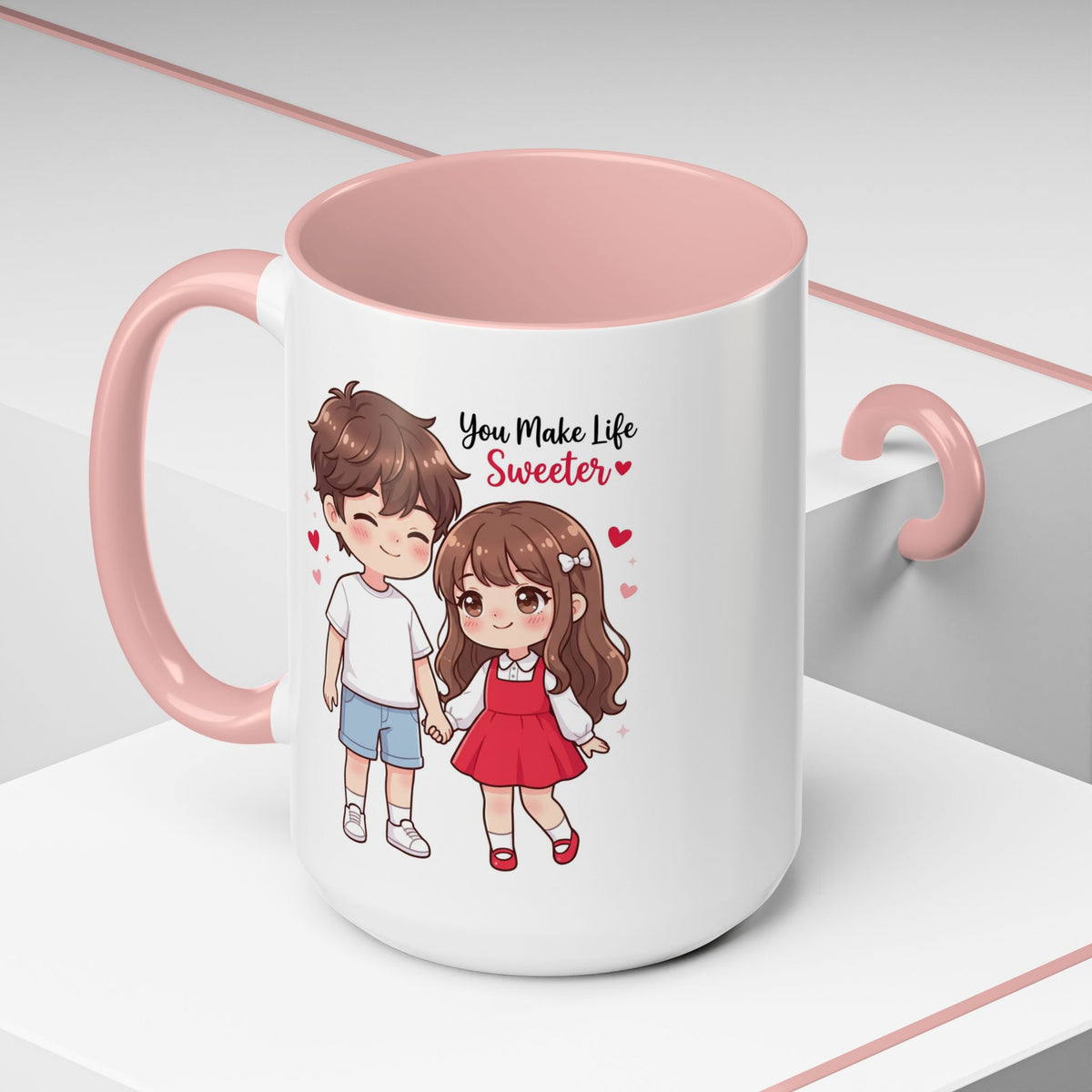You Make Life Sweeter Couple Coffee Mug