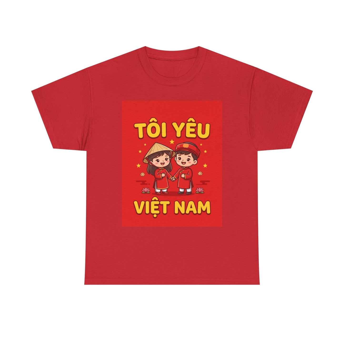 T-Shirt - "Tôi Yêu Việt Nam" Cute Couple Vietnam Pride Tee