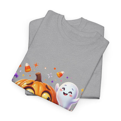Halloween Pumpkin & Friendly Ghost T-Shirt