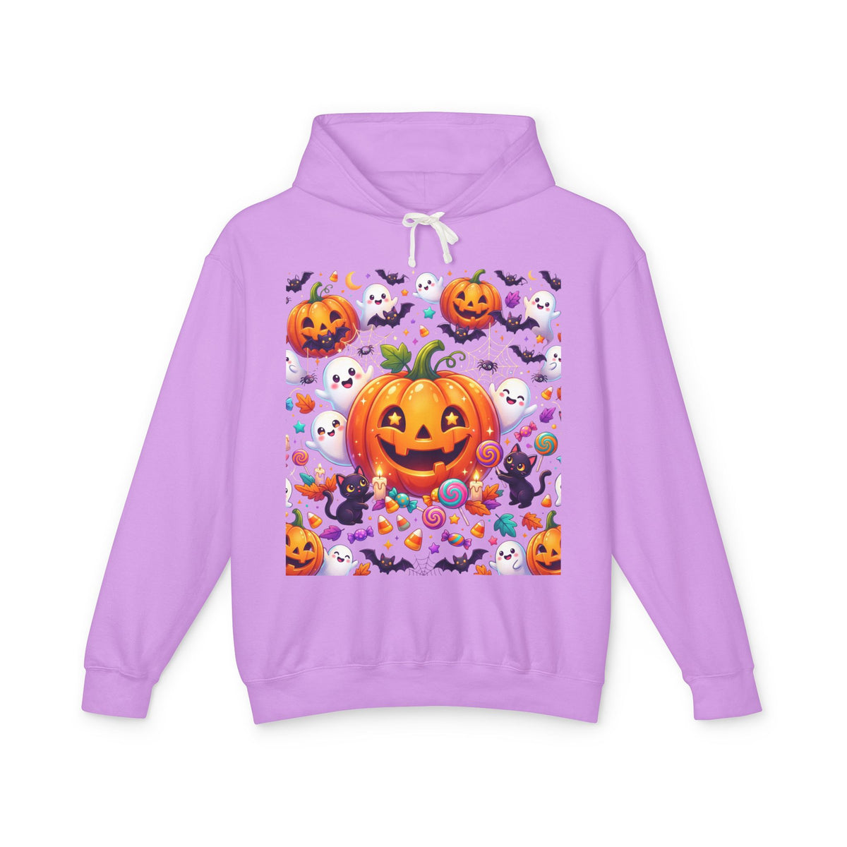 Halloween Pumpkin Hoodie — Cute Jack-o'-Lantern Candy Pattern