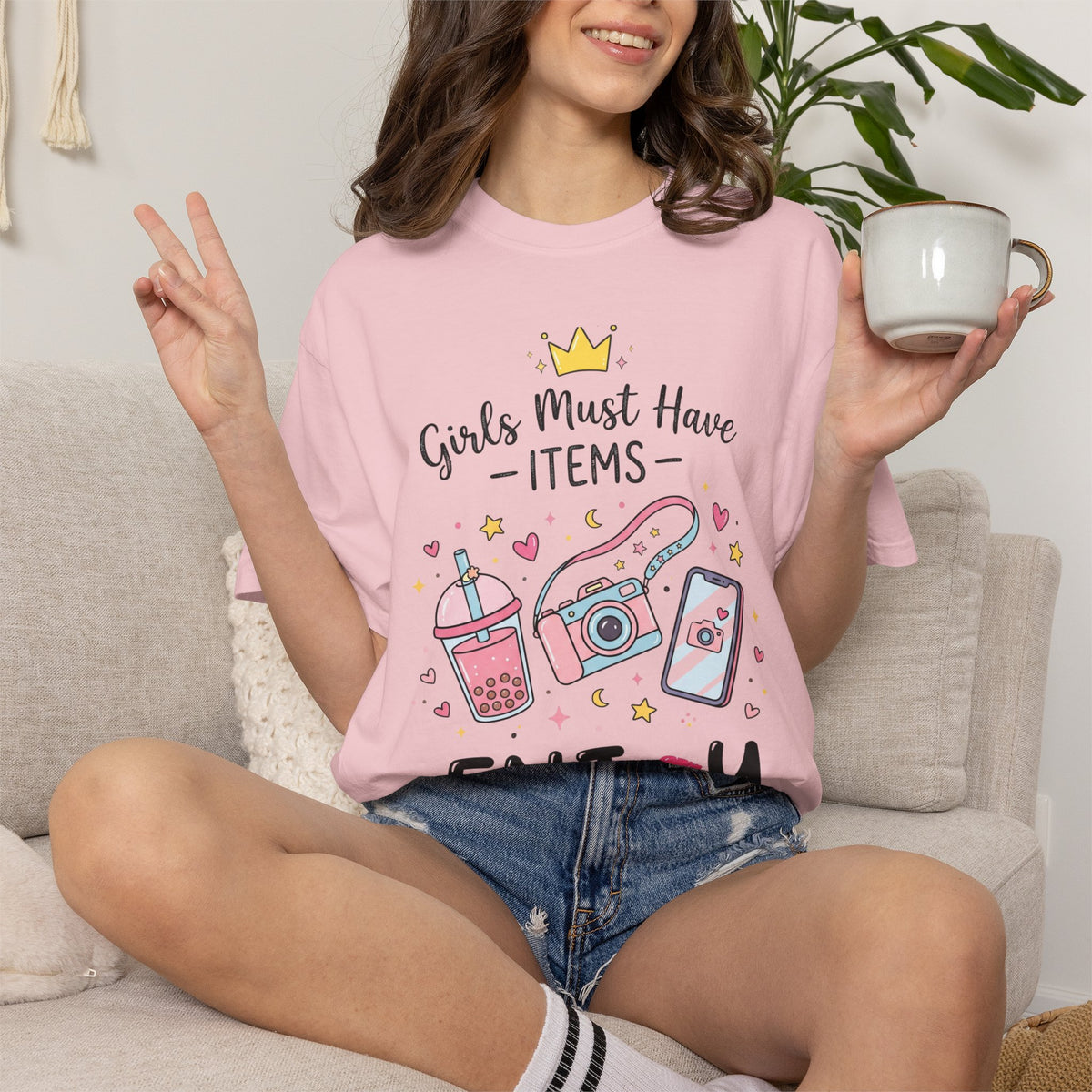 Girls Must Have Items "Enjoy" Graphic T-Shirt