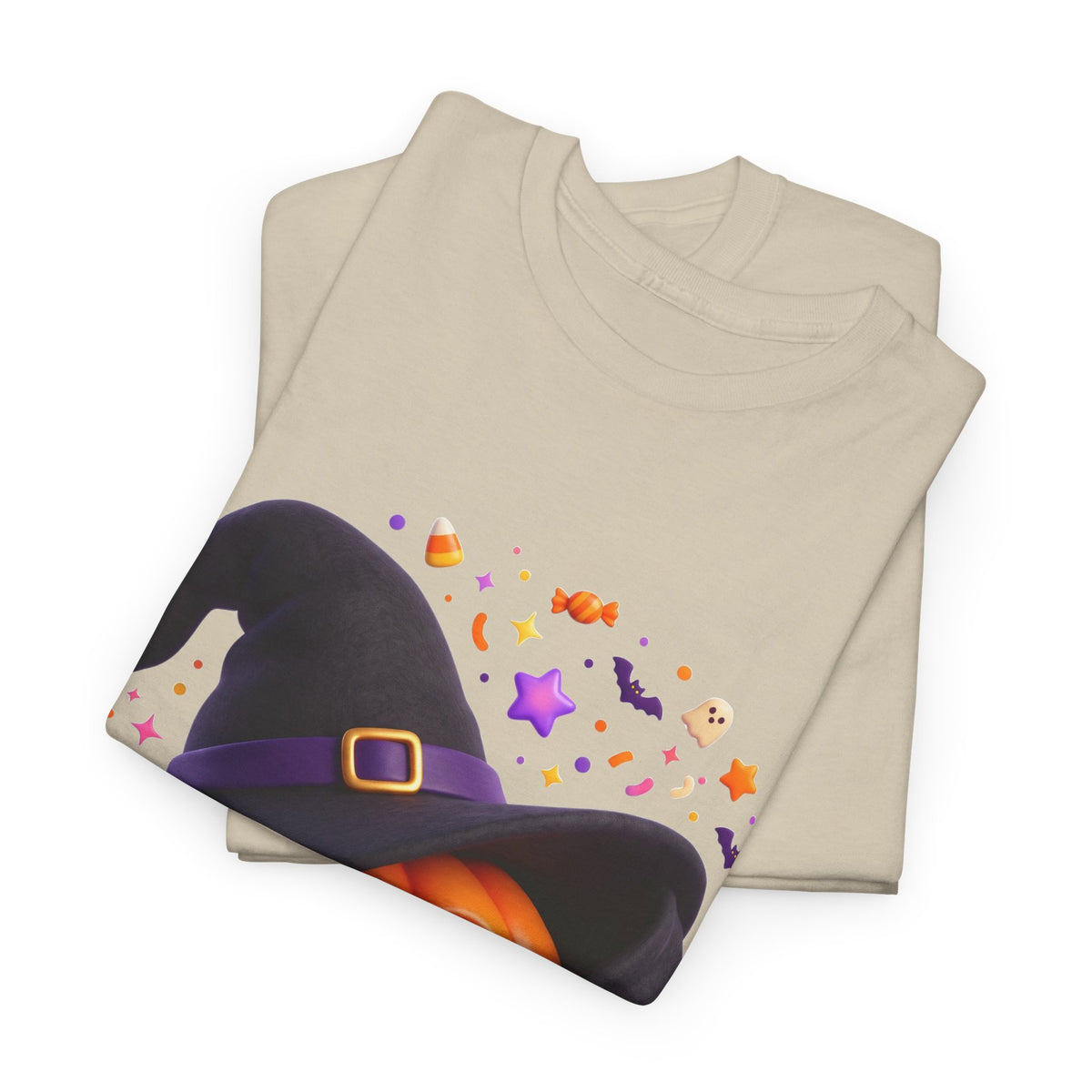 Pumpkin Witch T-Shirt — Cute Halloween Jack-o'-Lantern with Witch Hat