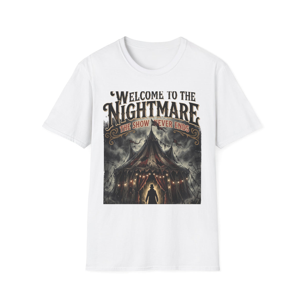 Welcome to the Nightmare T-Shirt — Horror Carnival Graphic Tee