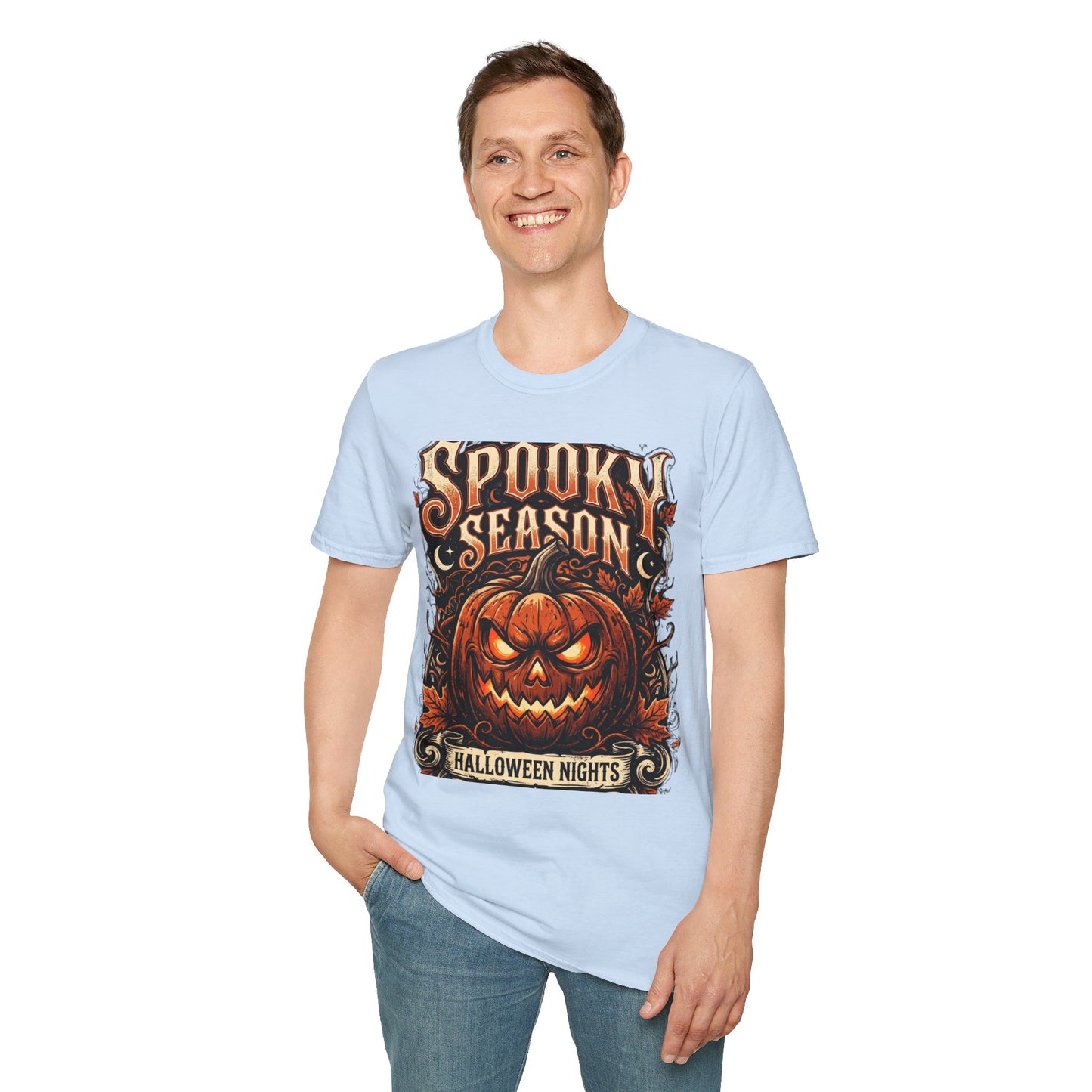 Spooky Season T-Shirt — Vintage Jack-O'-Lantern Halloween Tee