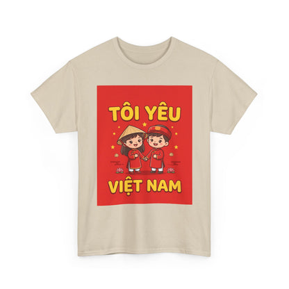 T-Shirt - "Tôi Yêu Việt Nam" Cute Couple Vietnam Pride Tee
