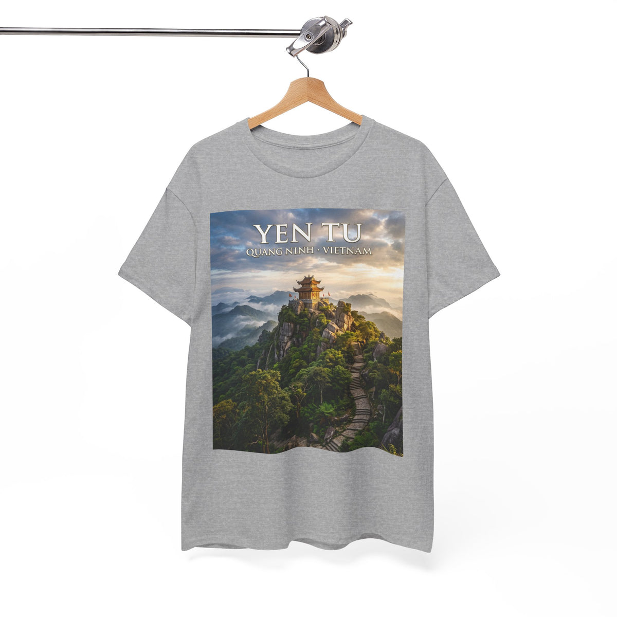 Yen Tu Mountain Scenic Tee – 'YEN TU: Listen to the Silence' Travel Photography T-Shirt