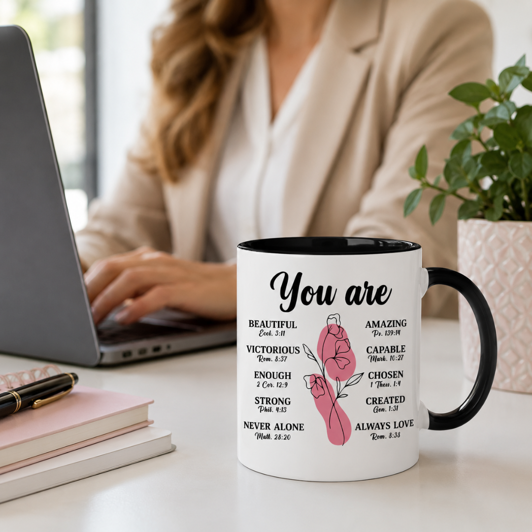 Christian Mug 11Oz, Religious Faith Bible Verse Cup, Christian Gifts for Women, Mom, Inspirational Spiritual Jesus Mug, Godly Coffee Cups, Biblical-Based Birthday Ideas