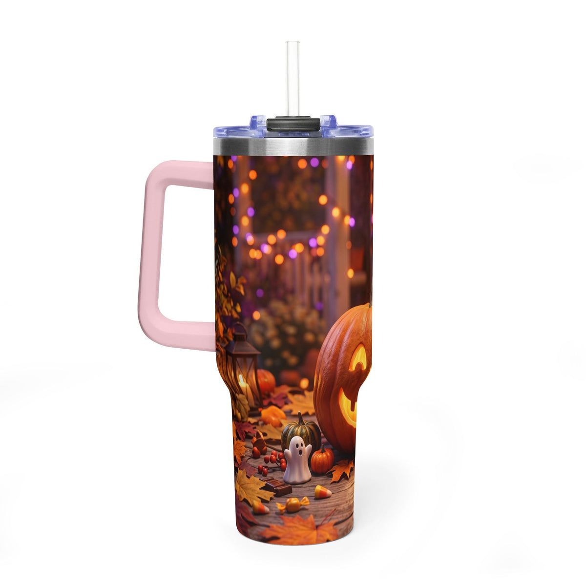 Halloween Pumpkin Jack-O’-Lantern 40oz Thermal Tumbler