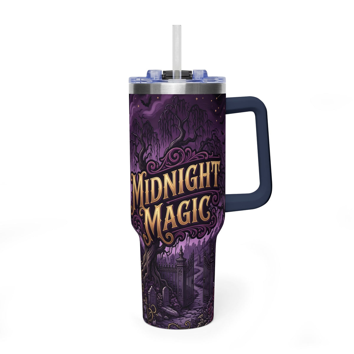 40oz Halloween Haunted Castle Thermal Tumbler