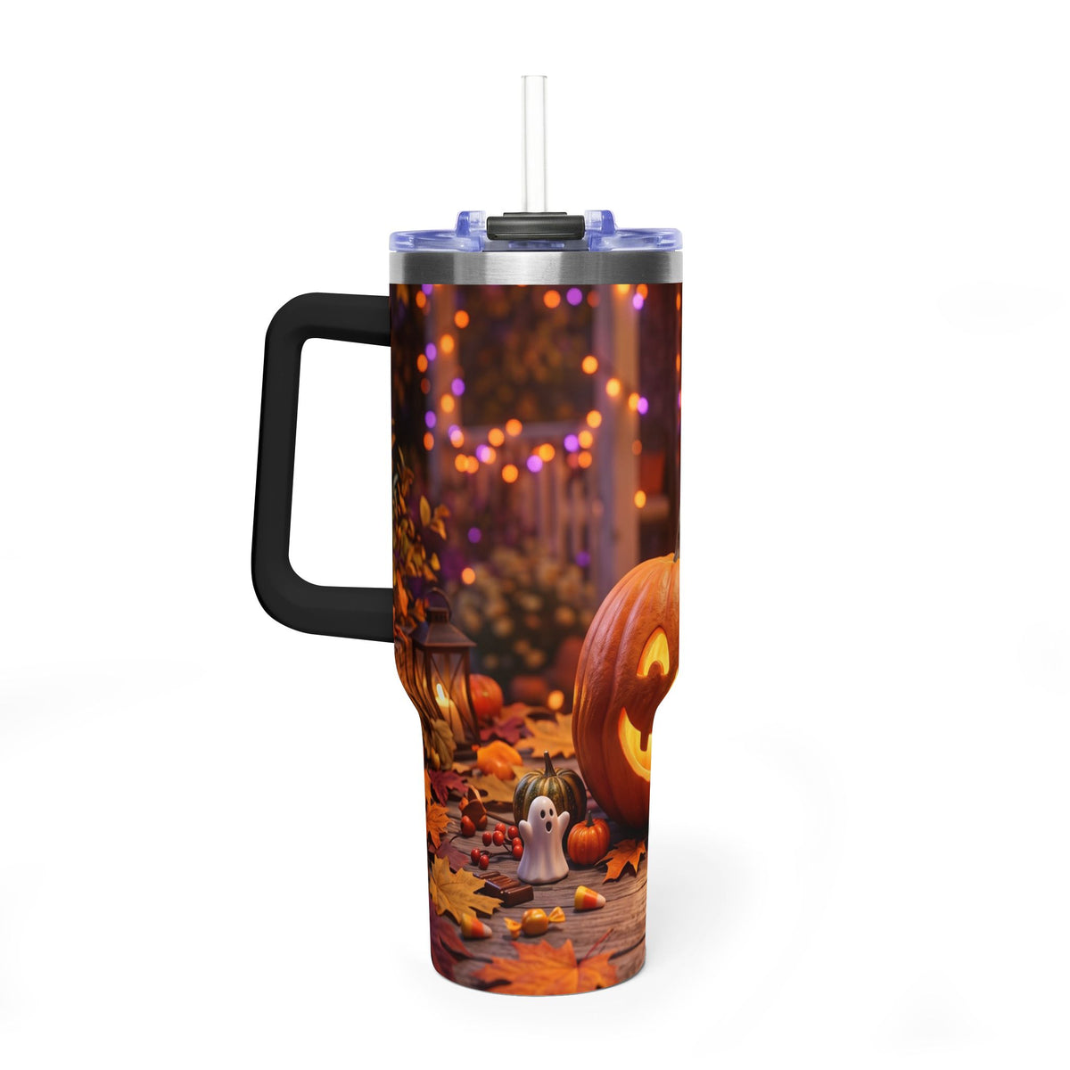 Halloween Pumpkin Jack-O’-Lantern 40oz Thermal Tumbler