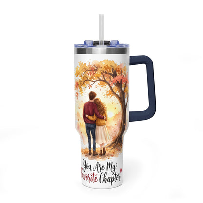 40oz Tumbler – You Are My Favorite Autumn Couple Gift